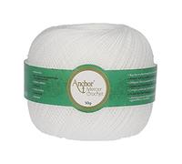 ANCHOR Mercer Crochet, Thickness: 60, Packaging: 50G, Running Length: 757M 7901 Crochet Threads