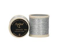 Anchor Metallic 4316000-00301 Silver Effect Embroidery Thread