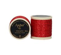 Anchor Metallic 4316000-00318 Red Effect Embroidery Thread