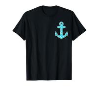 Anchor Moon Stars Celestial Nautical Lover Ocean Sea T-Shirt