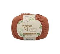 Anchor Organic Cotton, 50 g, Thickness: 4, Presentation: 125 m Earthy Brown Crochet Yarn