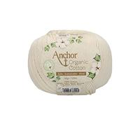 Anchor Organic Cotton, 50 g, Thickness: 4, Presentation: 125 m Natural Crochet Yarn