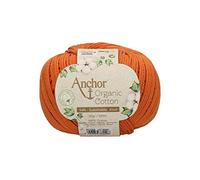 Anchor Organic Cotton, 50 g, Thickness: 4, Presentation: 125 m Rocky Orange Crochet Yarn
