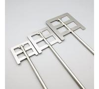 Anchor Paddle Stirring Rod, 1 Piece 304 Stainless Steel Lab Overhead Stirring Rod Anchor Paddle 40-120mm Leaf Width(50x8x300mm)