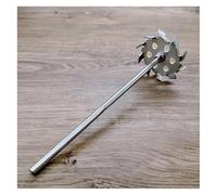 Anchor Paddle Stirring Rod, 304 Stainless Steel Overhead Stirring Rod and Dispersion Disk Set, Sizes 5-18cm(6cm Disk with Rod)