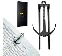 Anchor Page Holder for Hands Free Reading Bookmark Book Opener Reader Gift Metal Portable Music Recipe Book Hardcovers Paperbacks Magazines Clip Accessories, Black
