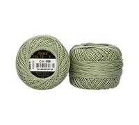 ANCHOR Pearl Yarn, Thickness: 8, Packaging: 10G, Running Length: 82M graugrün Embroidery Threads
