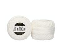 ANCHOR Pearl Yarn, Thickness: 8, Packaging: 10G, Running Length: 82M hochweiß Embroidery Threads