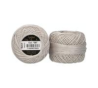 ANCHOR Pearl Yarn, Thickness: 8, Packaging: 10G, Running Length: 82M perlgrau Embroidery Threads