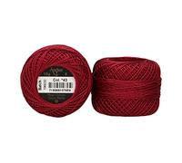 ANCHOR Pearl Yarn, Thickness: 8, Packaging: 10G, Running Length: 82M rubinrot Embroidery Threads