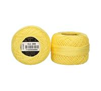 Anchor Pearl Yarn, Thickness: 8, Packaging: 10G, Running Length: 82M zitronengelb Embroidery Threads