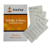 Anchor Puzzles Conversation Starter Cards Level 1 - Fun Prompts for Families, Friends, Seniors & Couples - Family Conversation Cards & Card Game for Couples - 60 Cards