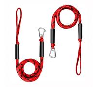 Anchor Rope, 1/2PCS Dock Lines Elastic Marine Rope Bungee Cords Shock Ties for Watercraft Jet Ski Pontoon Canoe Power Boat Accessories,Multi Purpose(2pcs Red)