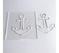 Anchor Router Template, Clear Acrylic Template, Router Inlay Template, Woodworking Router Template