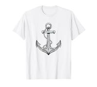 Anchor Ship Nautical Graphic Apparel,Coastal Sailing T-Shirt