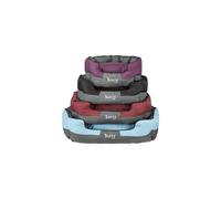 Anchor Soft Dog Bed Water Resistant Washable Tough Pet Basket Mat Cushion Bunty Purple M