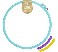 Anchor Sparkle Plastic Embroidery Hoop Assorted Colors-10" Diameter Blue, Purple Or Yellow