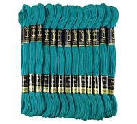 ANCHOR Stranded Cotton Hand Embroidery Thread Floss Pack of 25 Skeins-Teal Blue