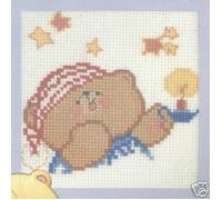 ANCHOR Time For Bed - Forever Friends Cross Stitch Kit - 3.25" x 3.25"