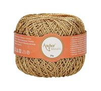 Anchor Yarn, Rayon Polyester, 00300 Metallic, Gold