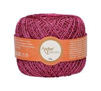 Anchor Yarn, Rayon Polyester, 00308 Metallic, Pink