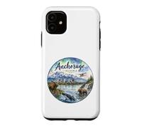 Anchorage Alaska, AK, USA, northern lights Case for iPhone 11