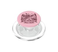 Anchorage Alaska Skyline Harbor Mountain Adventure Design PopSockets PopGrip for MagSafe