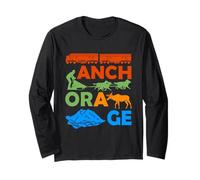 Anchorage Alaska Souvenir Men National Park Anchorage Long Sleeve T-Shirt