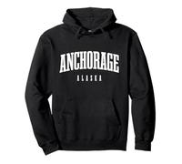 Anchorage Alaska Vintage Pride Souvenir Pullover Hoodie