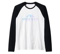 Anchorage Alaska Vintage Pride Souvenir Raglan Baseball Tee