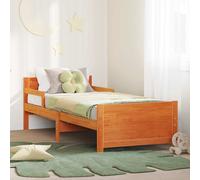 anchorage wooden extendable kids bed in brown