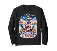 Anchored in America Patriotic Pride Long Sleeve T-Shirt