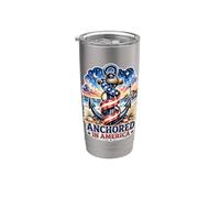 Anchored in America Patriotic Pride Stainless Steel Insulated Tumbler
