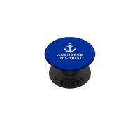 Anchored In Christ Bible Verse Anchor Cross Faith Believer PopSockets Adhesive PopGrip