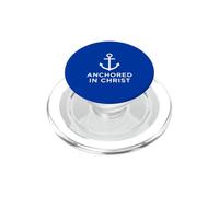 Anchored In Christ Bible Verse Anchor Cross Faith Believer PopSockets PopGrip for MagSafe