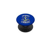 Anchored In Christ Star Anchor Rope Cross Christian Faith PopSockets Adhesive PopGrip