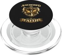 Anchored in Faith Christian Inspirational Design PopSockets PopGrip for MagSafe