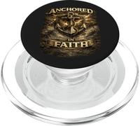 Anchored in Faith Christian Inspirational Design PopSockets PopGrip for MagSafe