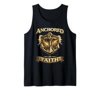 Anchored in Faith Christian Inspirational Design Tank Top