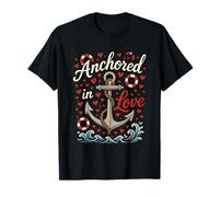 Anchored in Love Nautical Hearts Anchor T-Shirt