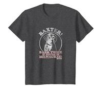 Anchorman Baxter Bark Twice Portrait T-Shirt, Youth, Dark Heather Grey, 2T