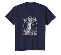 Anchorman Baxter Bark Twice Portrait T-Shirt, Youth, Navy Blue, X-Small