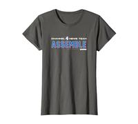 Anchorman Channel 4 New Team Assemble Blue T-Shirt, Women, Asphalt Grey, X-Small