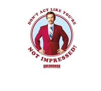 Anchorman Don't Act Like You're Not Impressed Men's T-Shirt - White - XXL