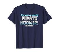 Anchorman You are A Smelly Pirate Hooker Quote T-Shirt, Men, Navy Blue, XX-Large