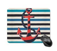 Anchors on A Blue Striped Mouse Mat Pad Small Gaming Mousepad Desktop Mousemat 20 * 25cm