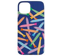 ANCHOVIES Fun Cute Retro Fish - Tossed - Rainbow Brights Case for iPhone 15 Plus