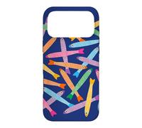 ANCHOVIES Fun Cute Retro Fish Tossed - Rainbow Brights Case for iPhone 17 Pro Max
