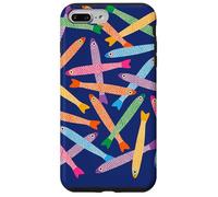 ANCHOVIES Fun Cute Retro Fish - Tossed - Rainbow Brights Case for iPhone 7 Plus/8 Plus