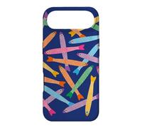 ANCHOVIES Fun Cute Retro Fish Tossed - Rainbow Brights Case for iPhone Air